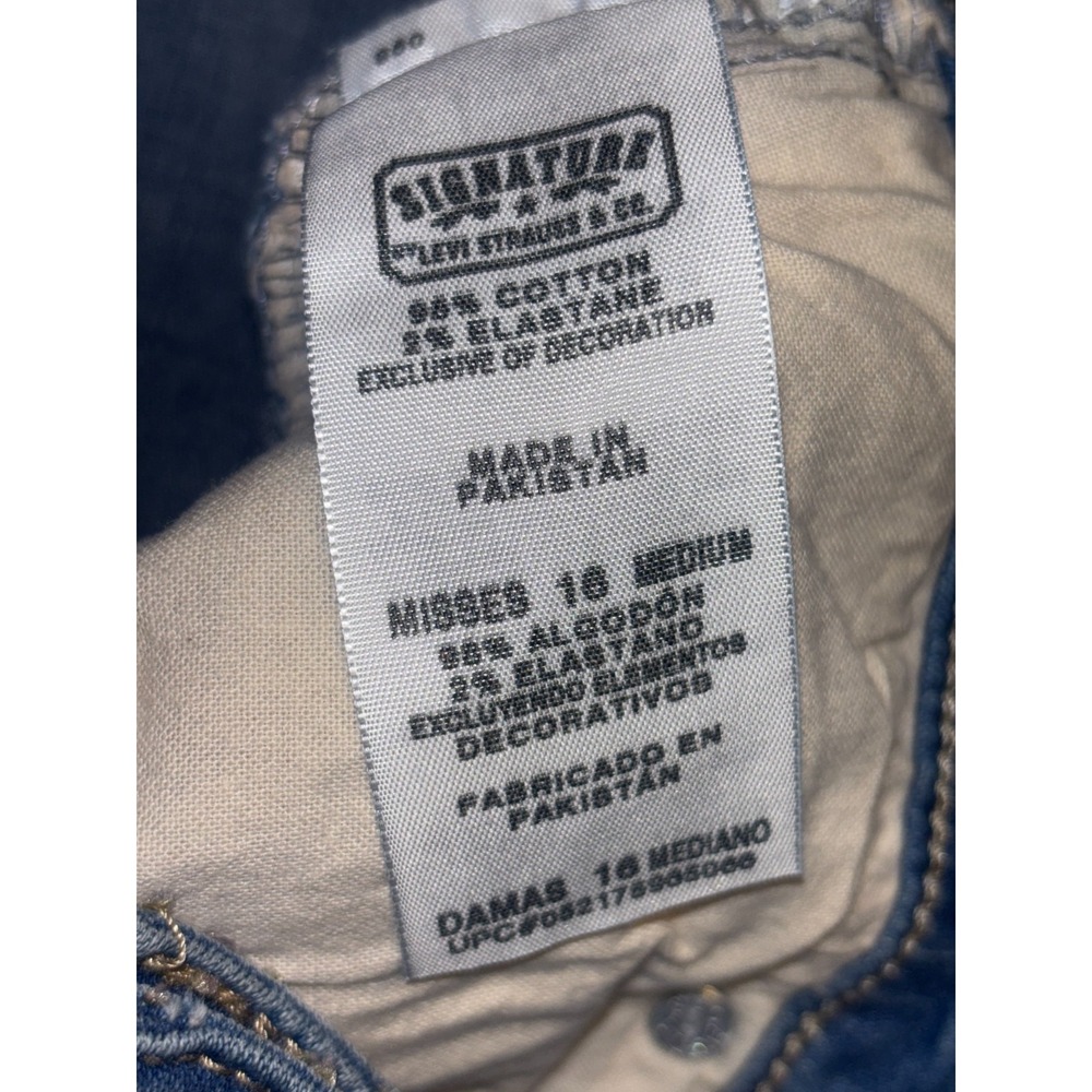 Levi's Bootcut‎ Jeans Women's 16M Blue Denim Flat Front High Rise Medium Wash - Picture 8 of 13
